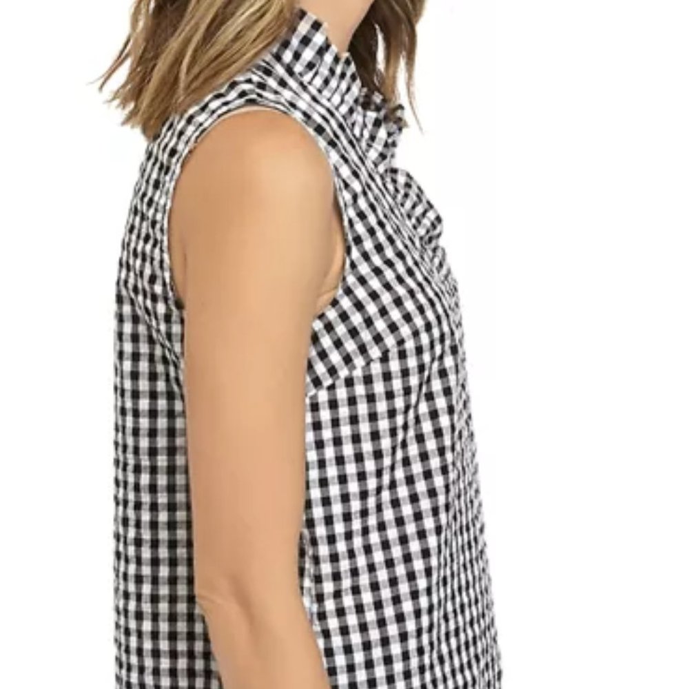 Crown & Ivy Sleeveless Ruffle Neck Tank - Picture 3 of 3